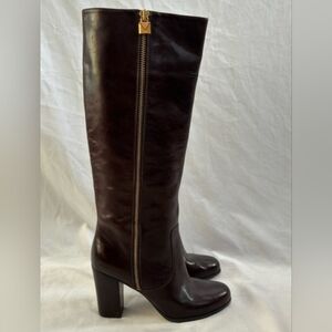 Michael Kors Brown Heeled Boots with Sophisticated Design